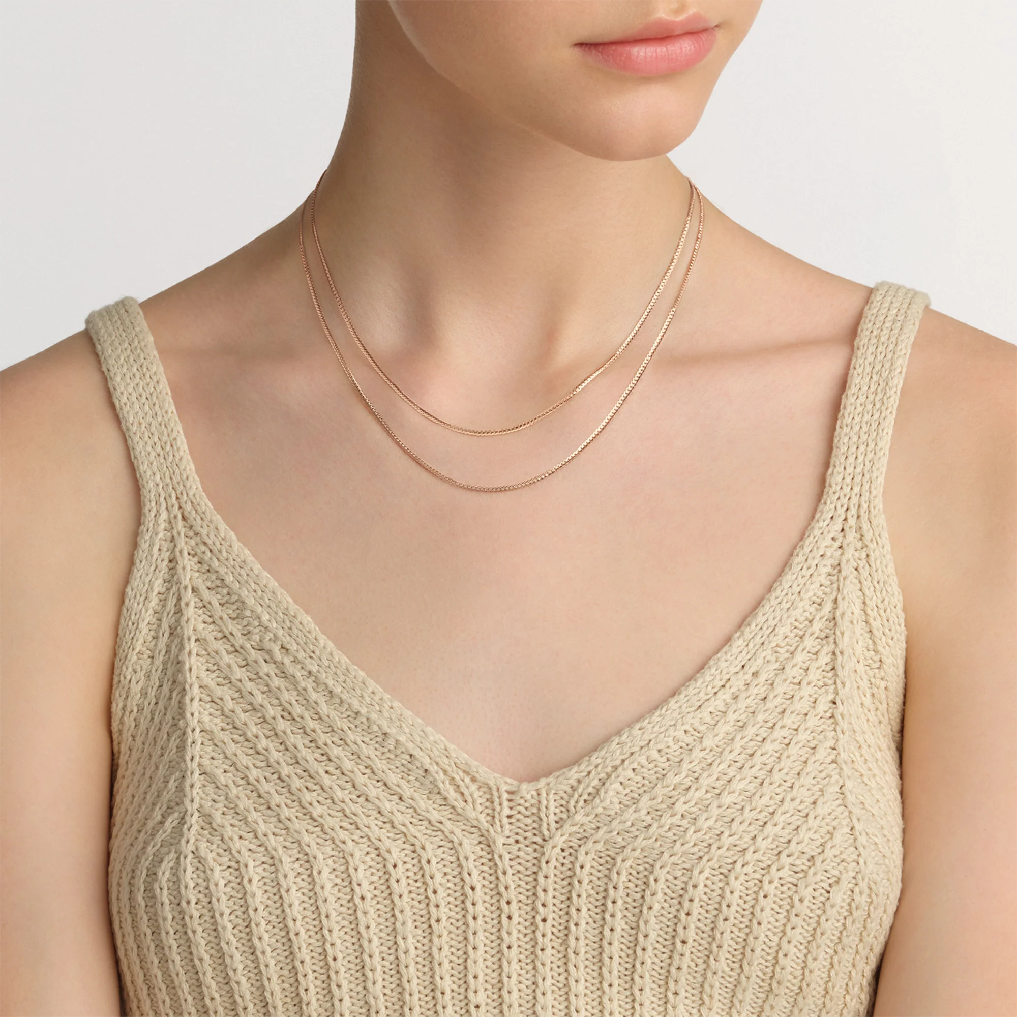 Flat Chain Necklace RG - Image 2