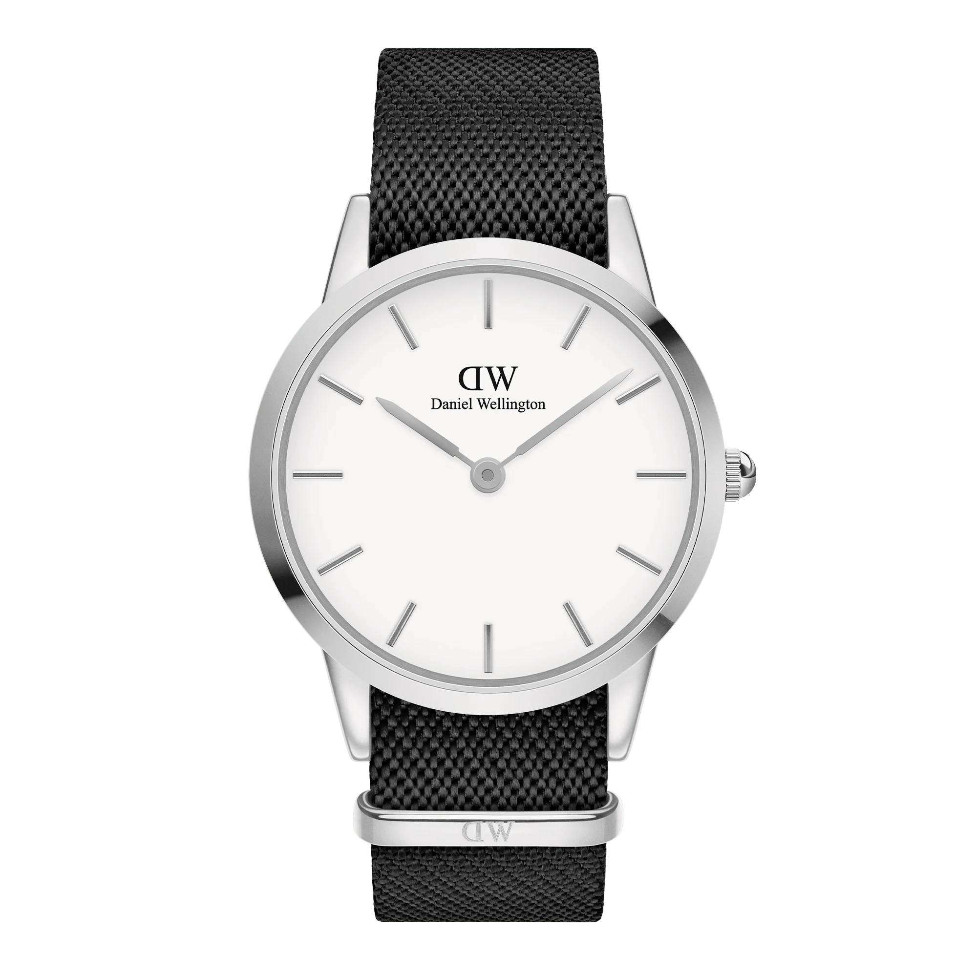 Iconic Black NATO White Dial