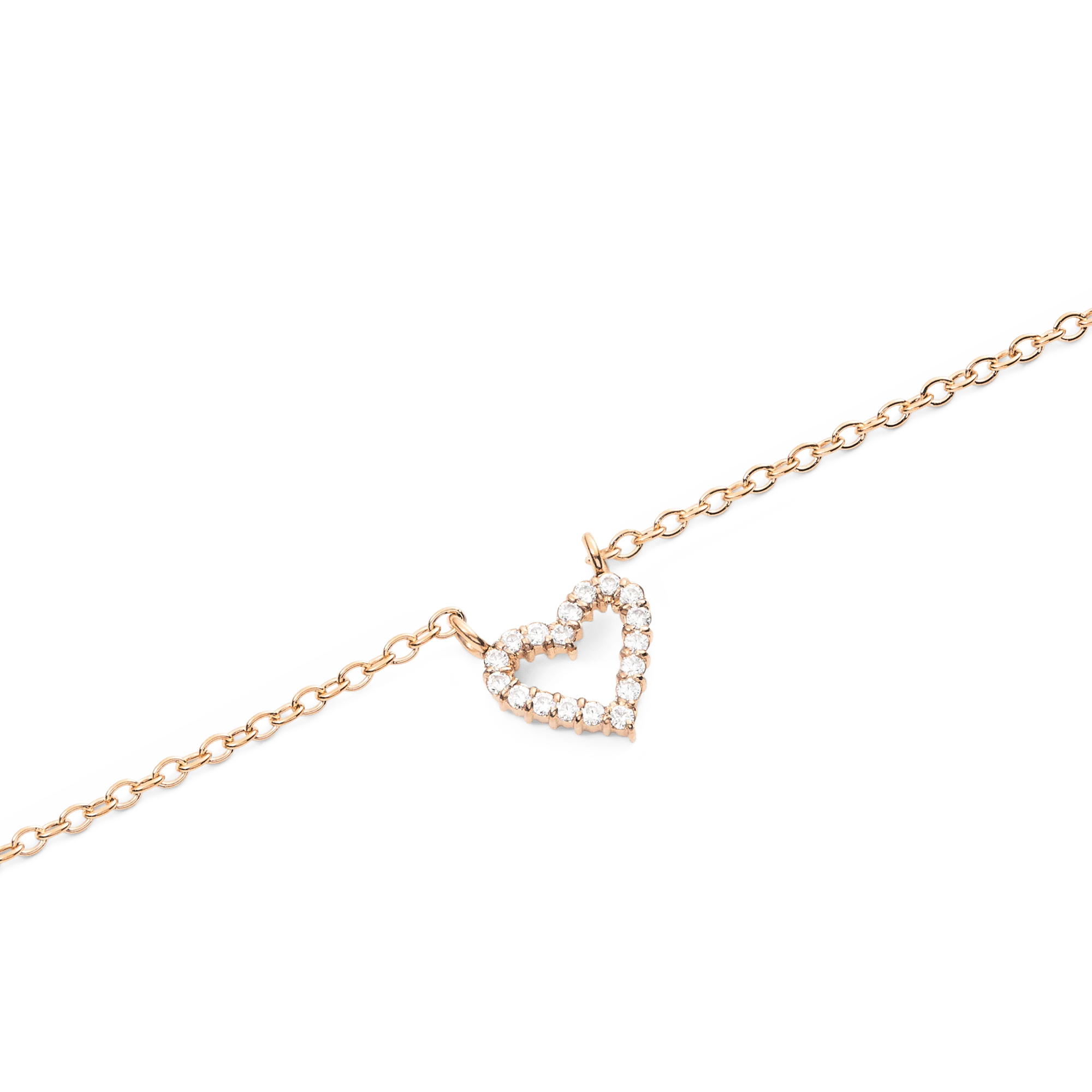 Mirelle Heart Necklace Rose Gold - Image 3