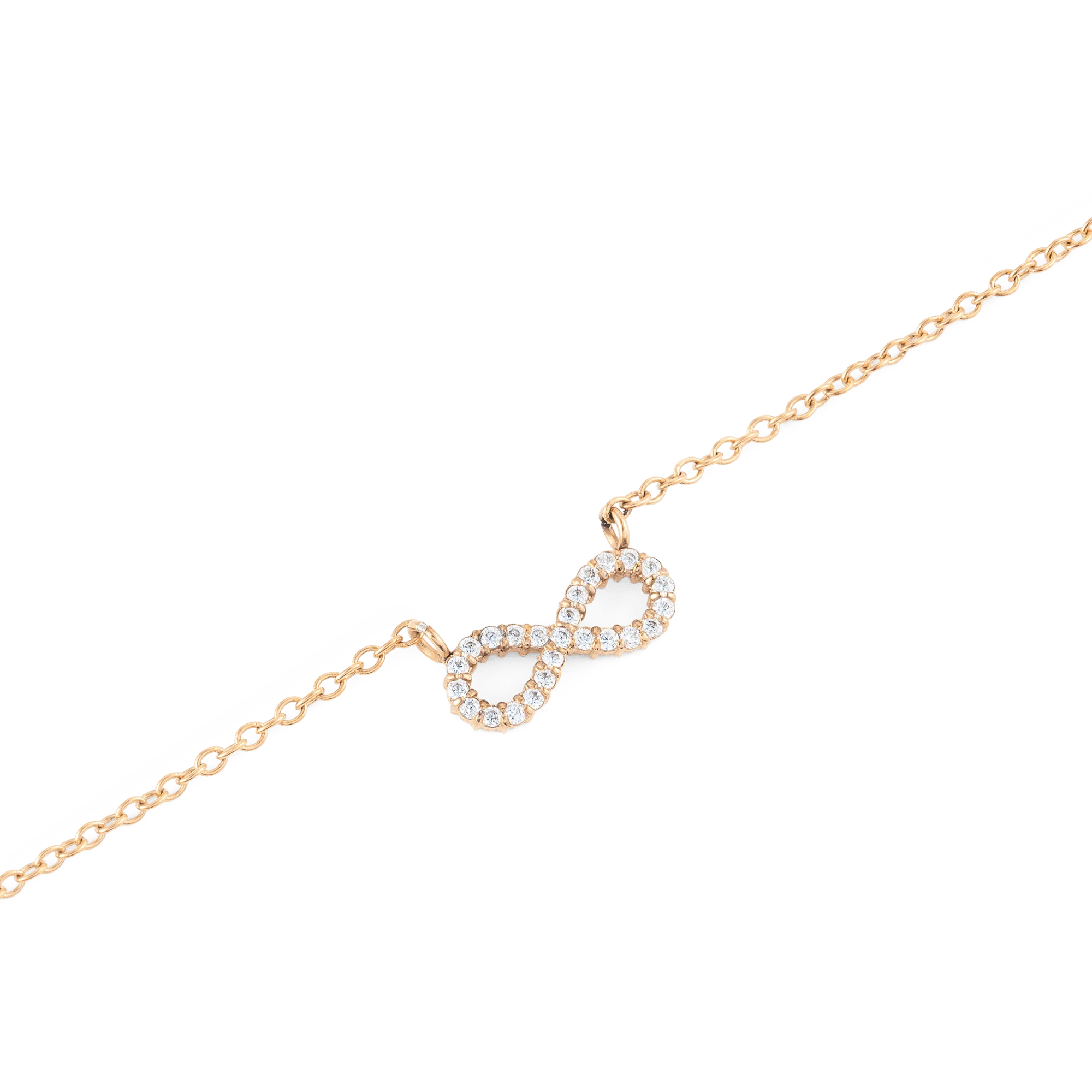 Mirelle Infinity Necklace Rose Gold - Image 3