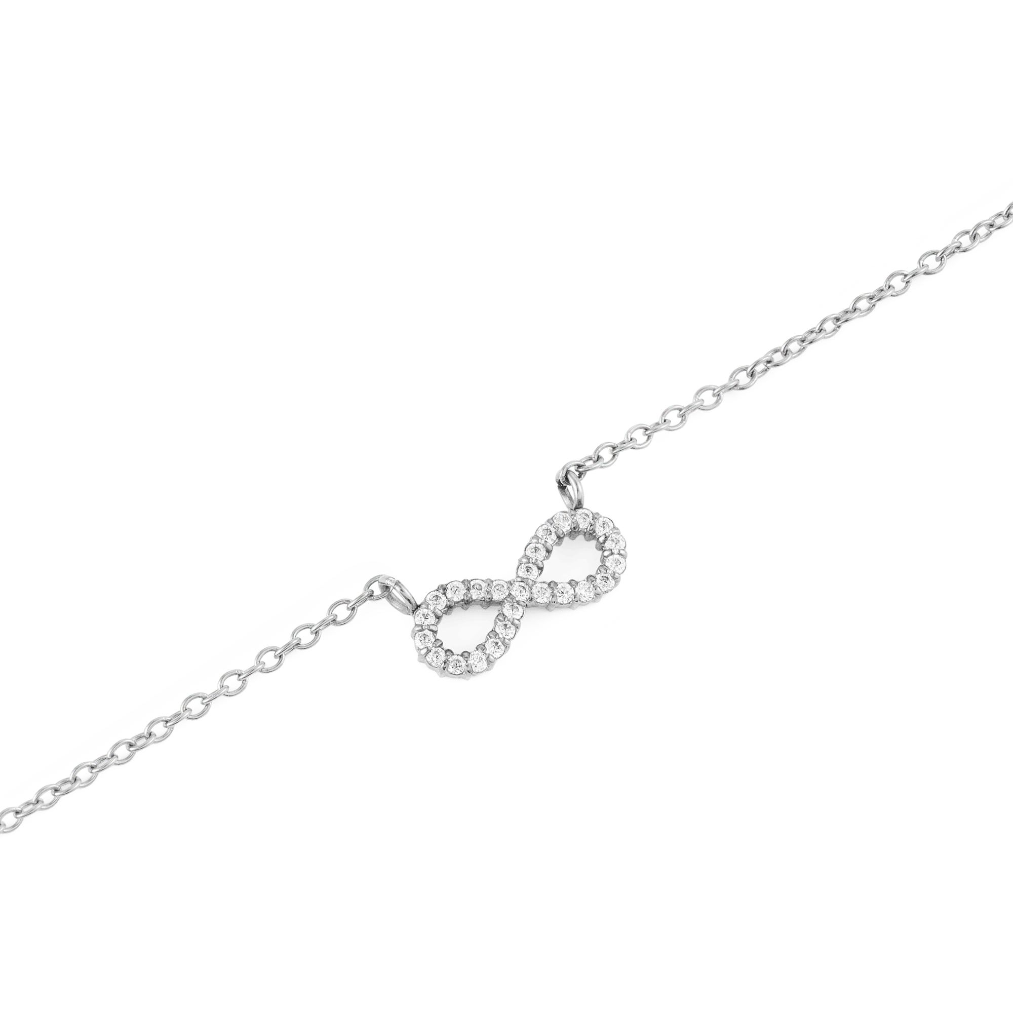 Mirelle Infinity Necklace Silver - Image 3