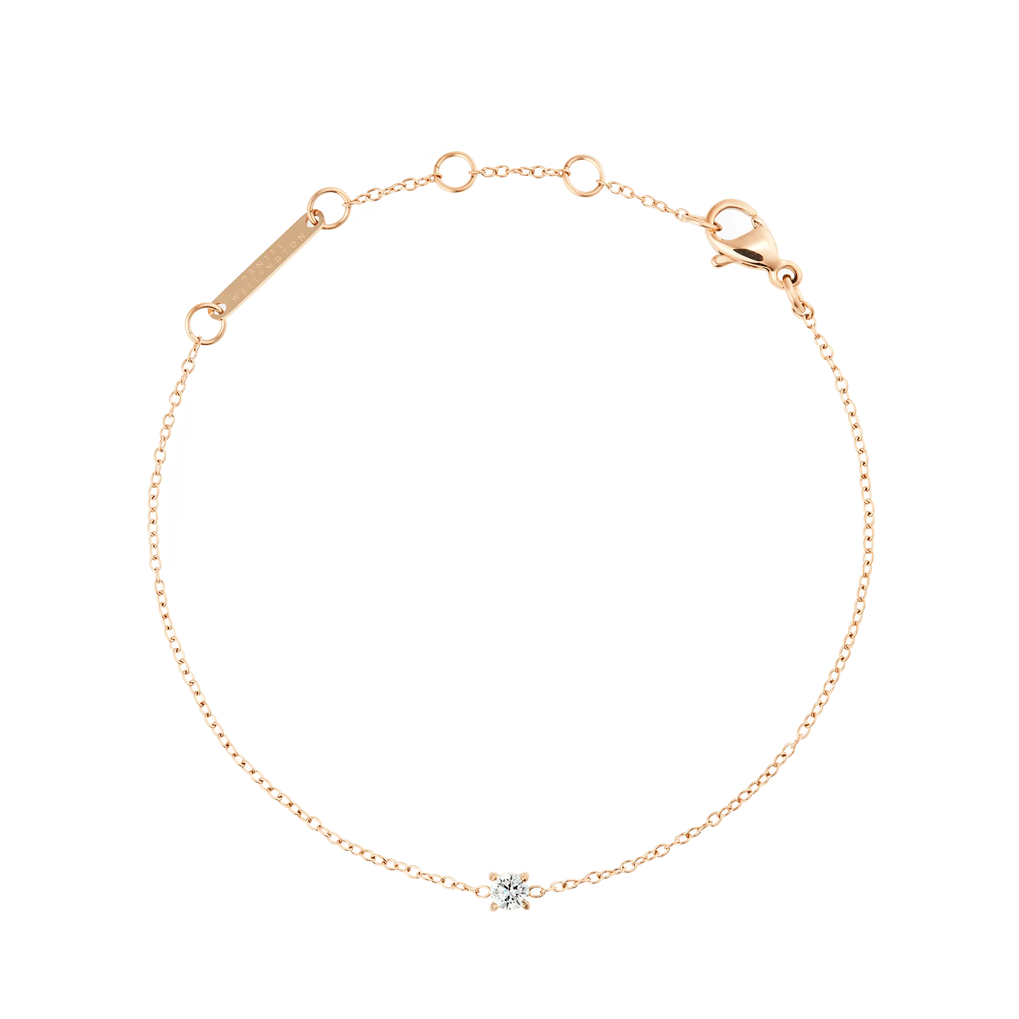 Mirelle Solitaire Bracelet Rose Gold