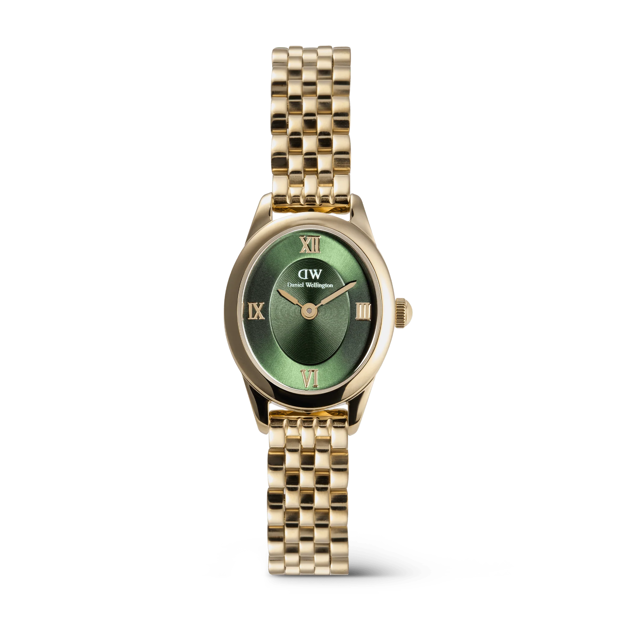 Ophelia Mini Emerald Gold