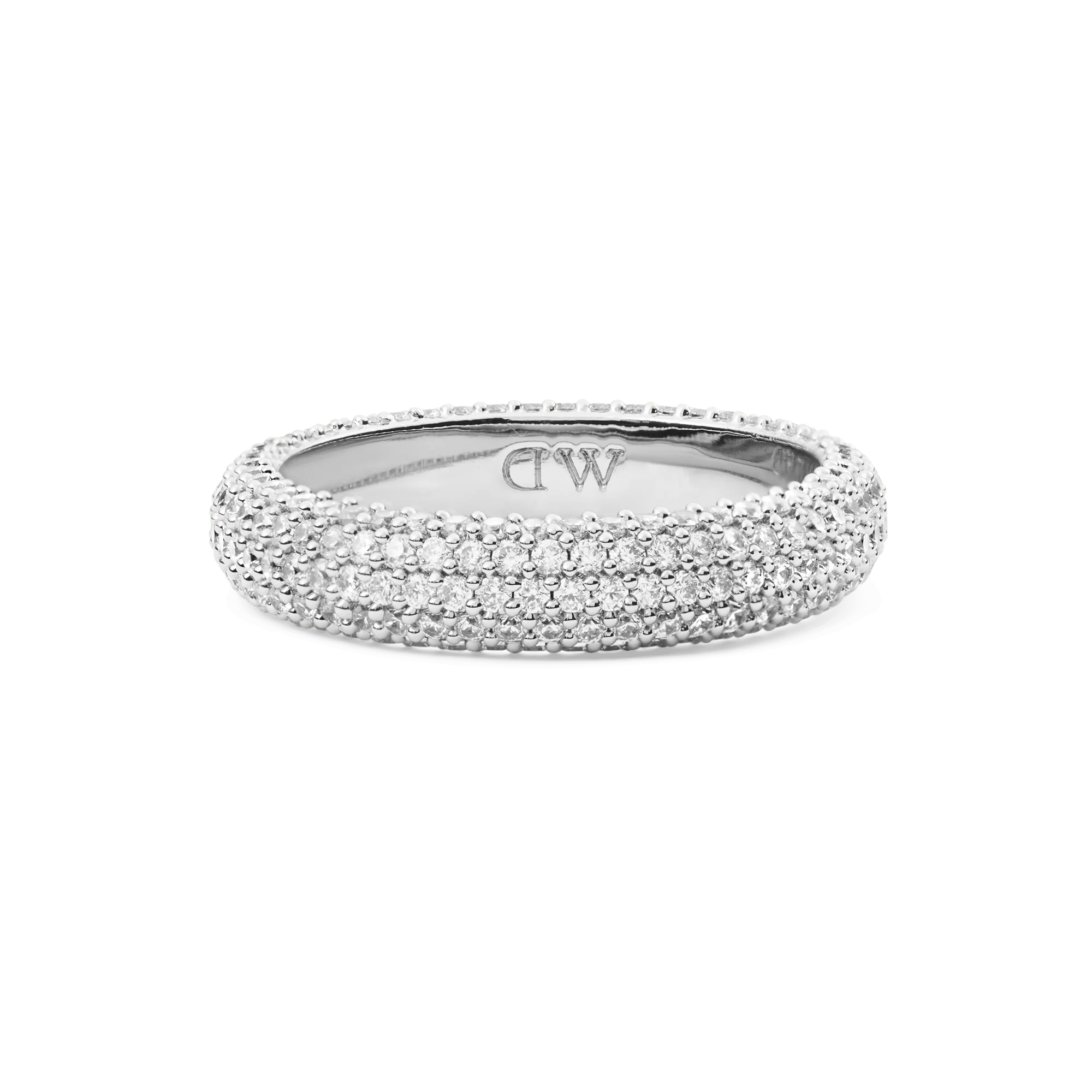 Pavé Ring Silver 5 mm - Image 4