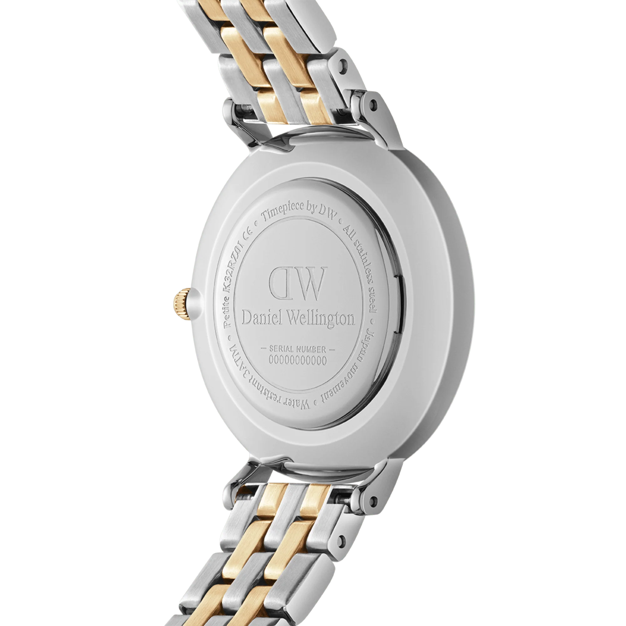 Petite Lumine Bezel 5-Link Two-Tone MOP Silver - Image 4