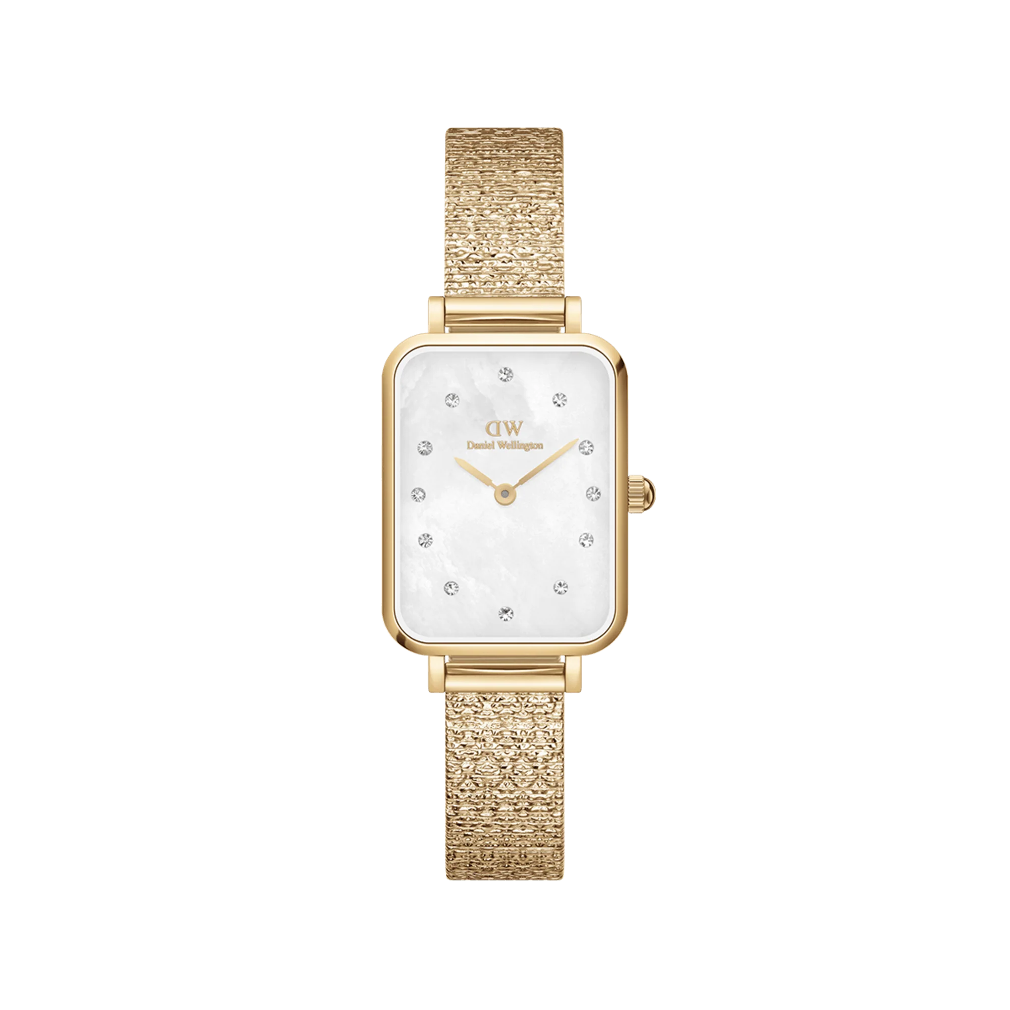 Quadro Lumine Pressed Piano White MoP Gold