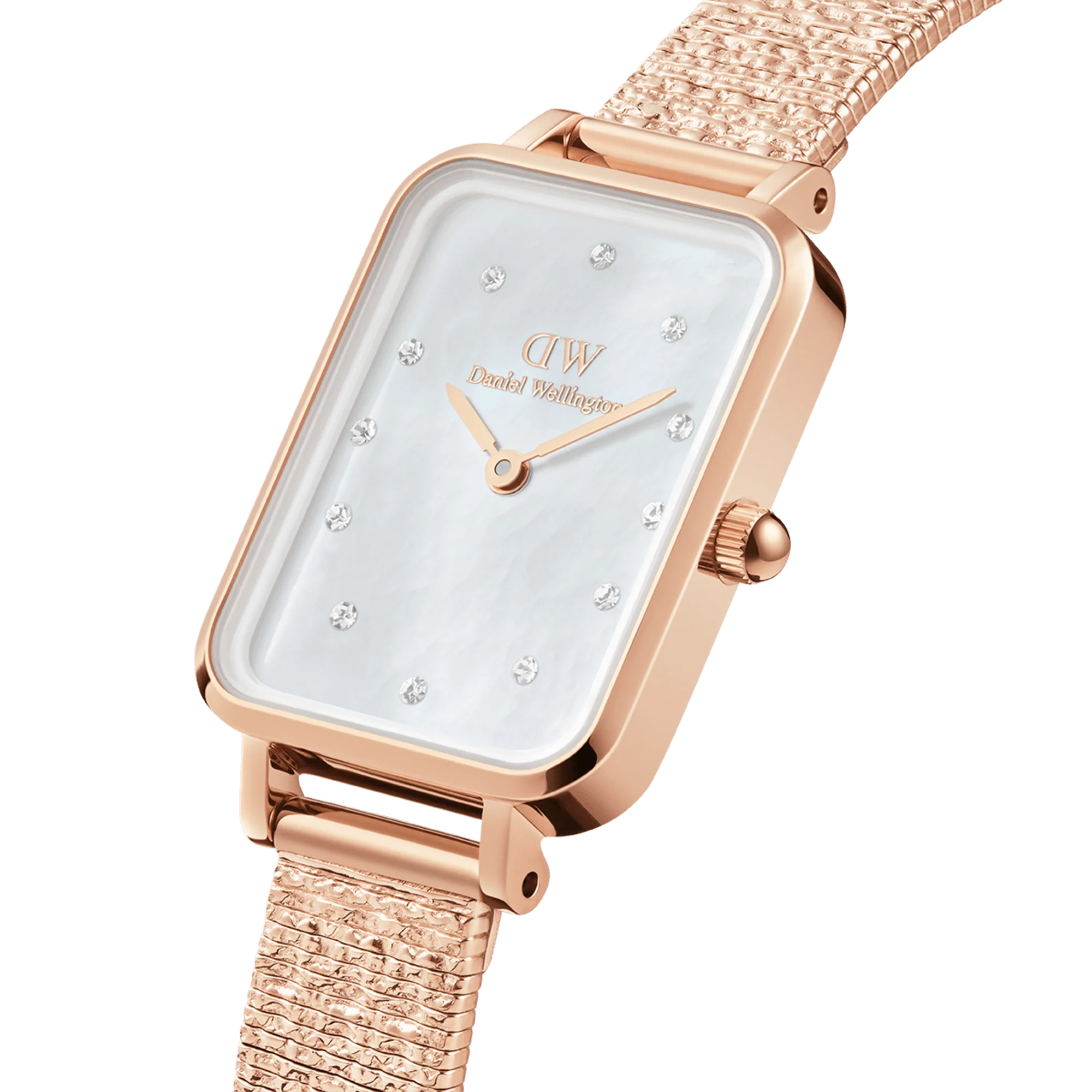 Quadro Lumine Pressed Piano White MoP Rose Gold - Image 2