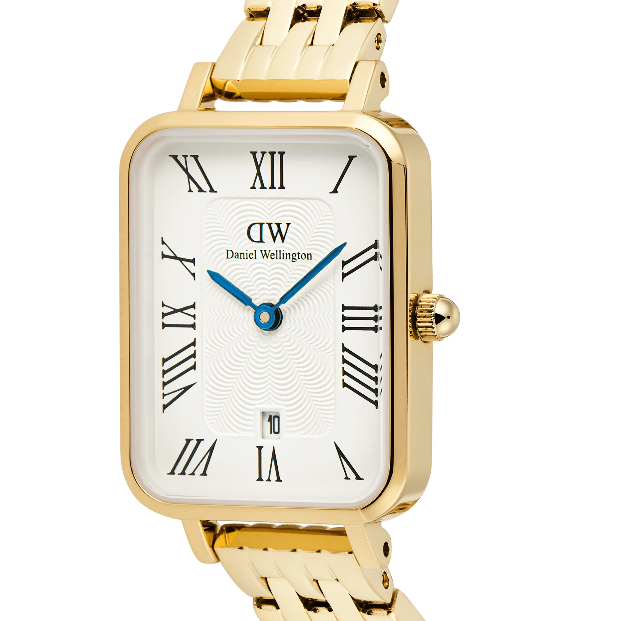 Quadro Roman Numerals Date + Classic Lumine Bracelet Gold Set - Image 5