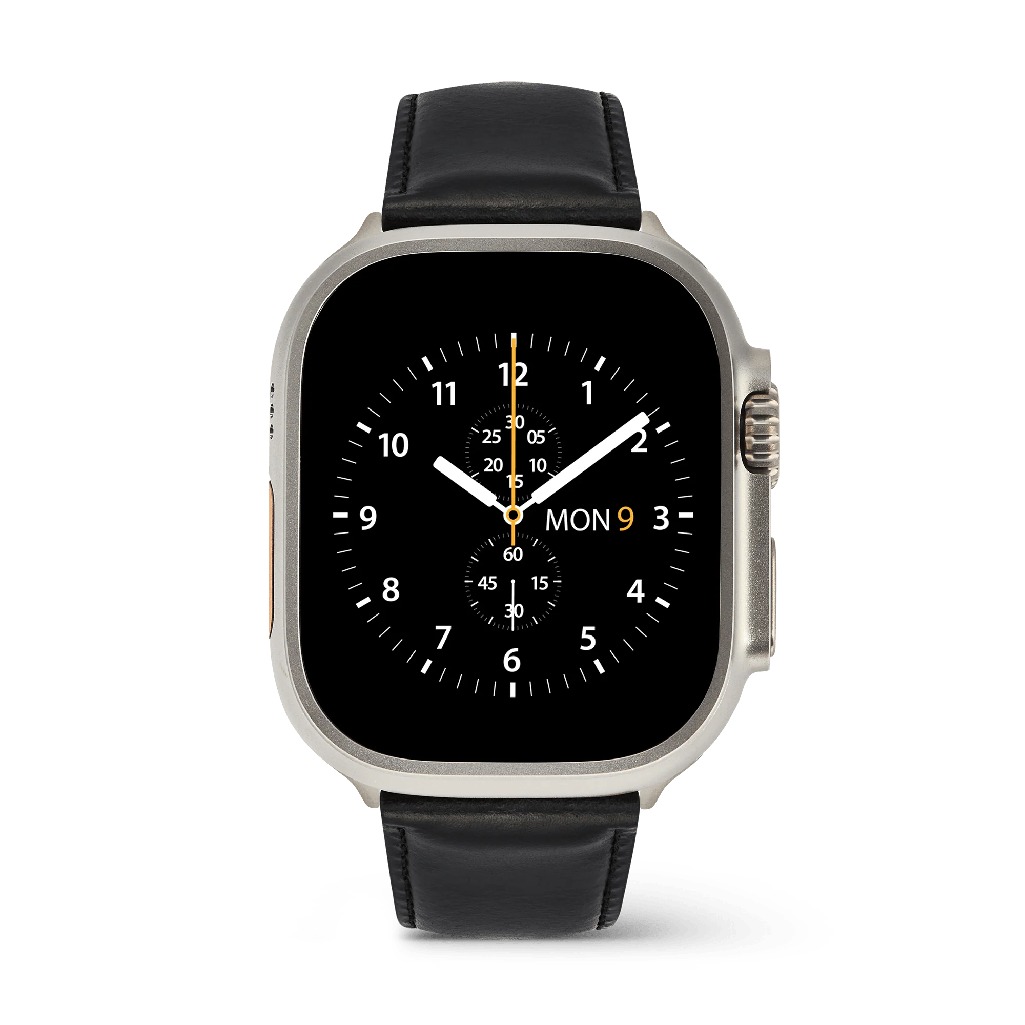 Smartwatch Strap Leather Sheffield Silver - Image 3