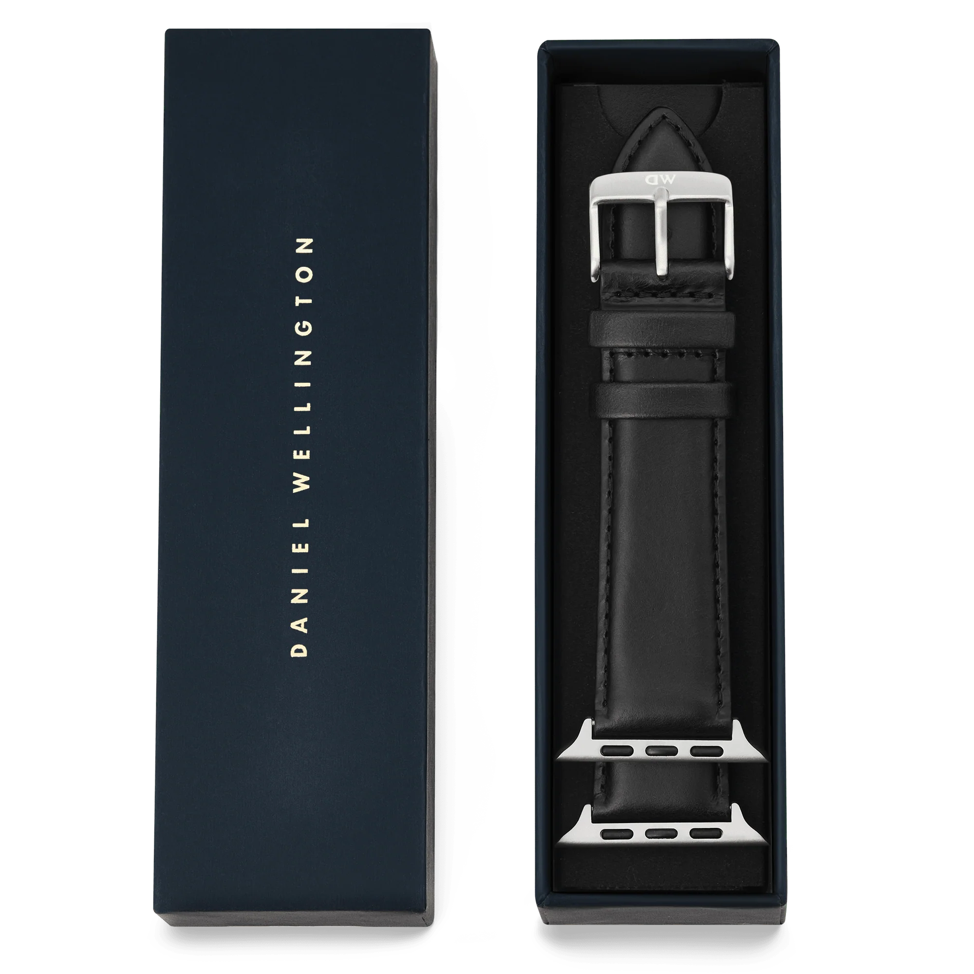 Smartwatch Strap Leather Sheffield Silver - Image 5