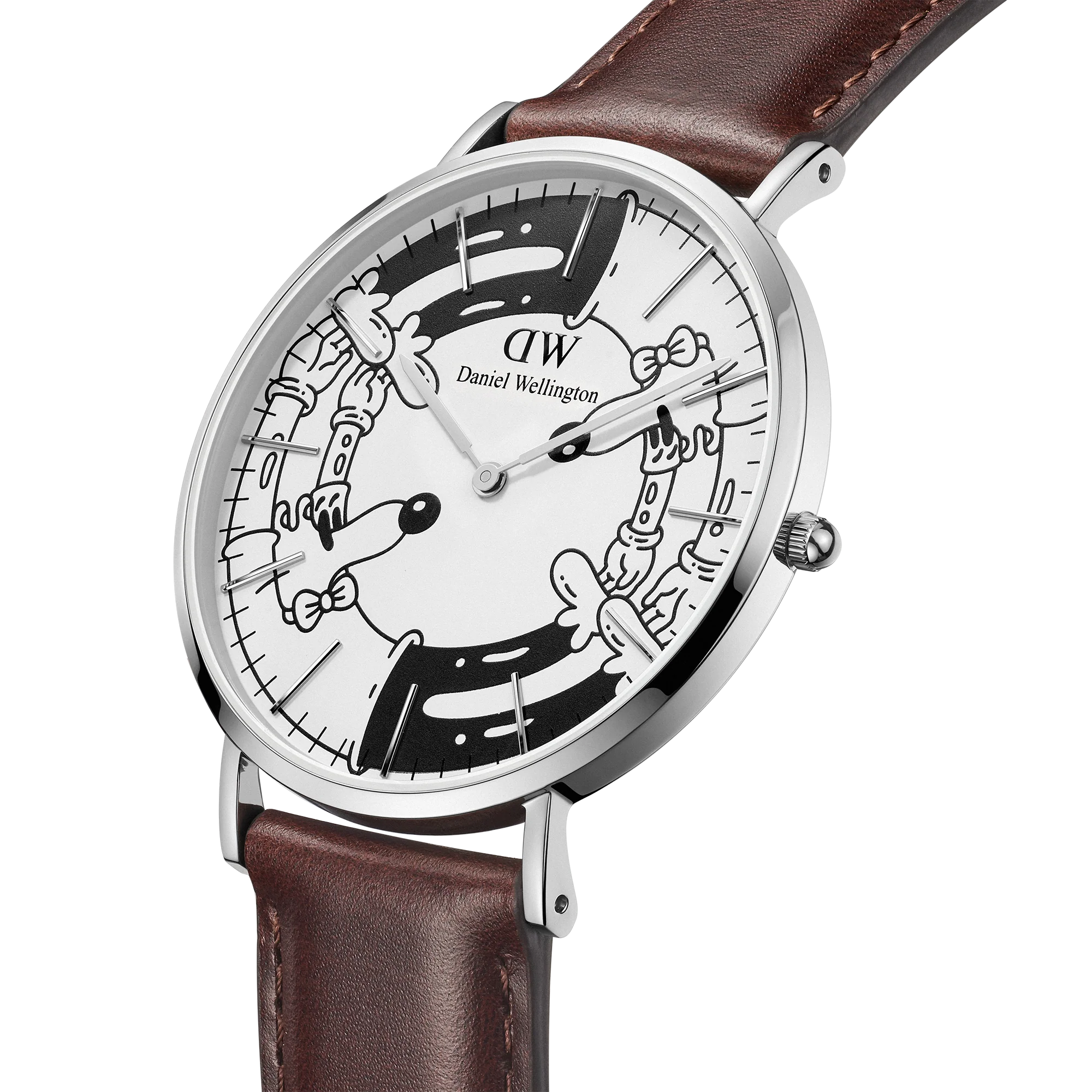 Steven Harrington x DW SET: Bristol BW dial & Strap Silver - Image 4