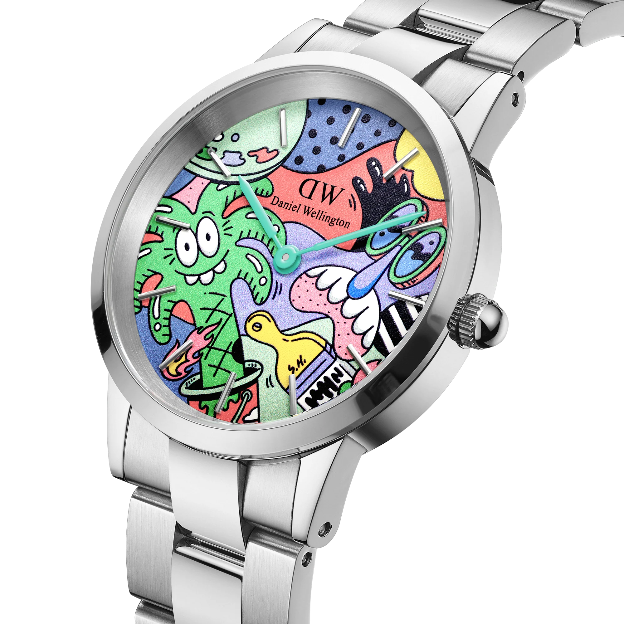 Steven Harrington x DW SET: Iconic Link Multicolor & Palm Tree Charm Silver - Image 3