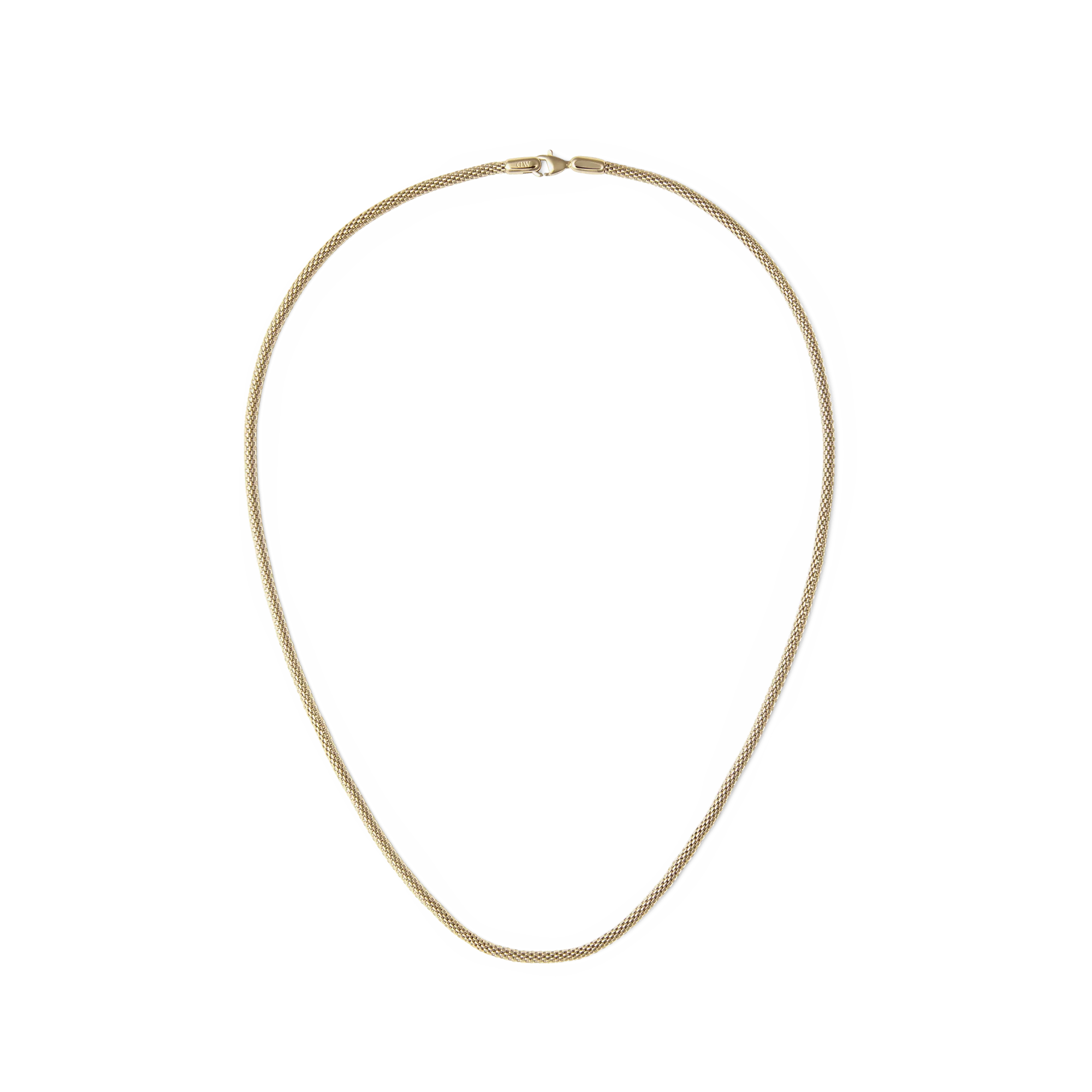 Tide Mesh Necklace Gold 2.8